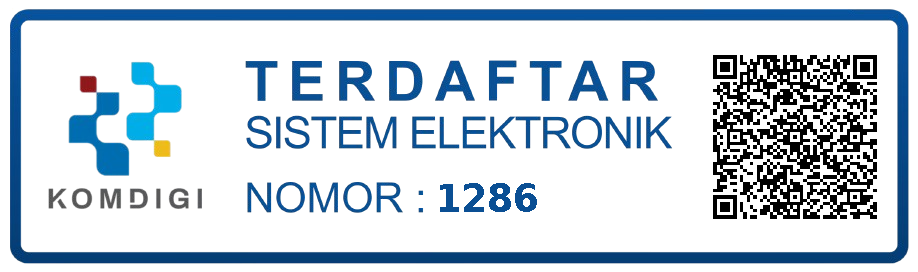 Terdaftar Sistem Elektronik KOMDIGI No. 1286